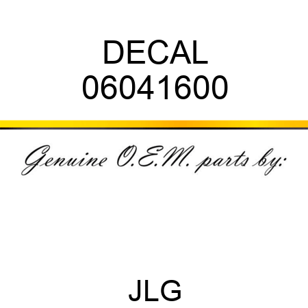 DECAL 06041600