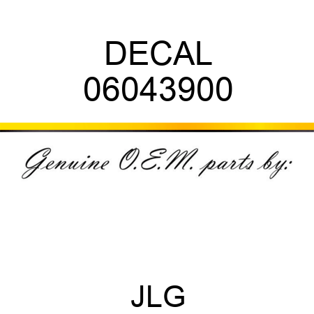 DECAL 06043900