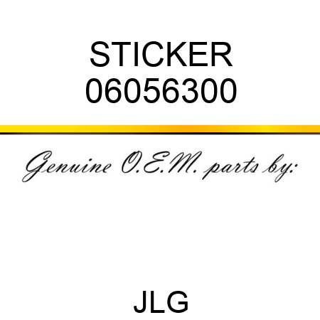 STICKER 06056300