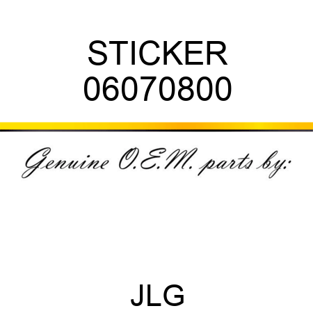 STICKER 06070800