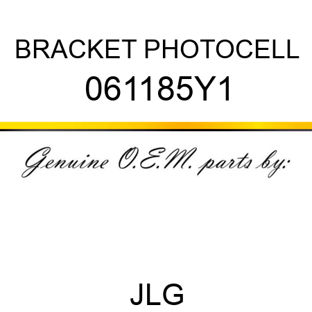 BRACKET PHOTOCELL 061185Y1