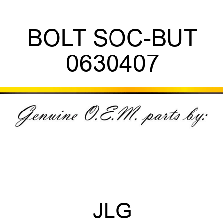 BOLT SOC-BUT 0630407