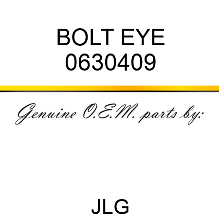 BOLT EYE 0630409