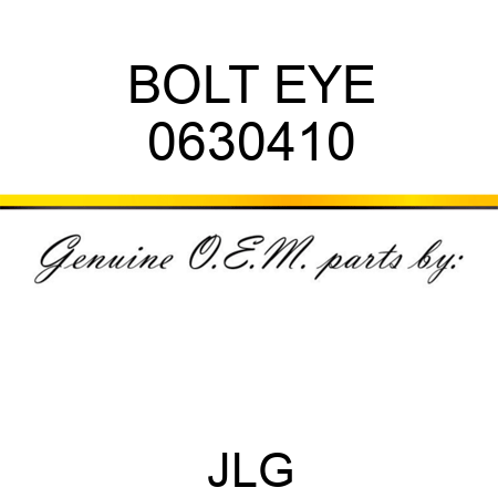 BOLT EYE 0630410