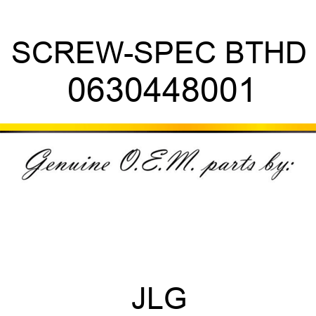 SCREW-SPEC BTHD 0630448001