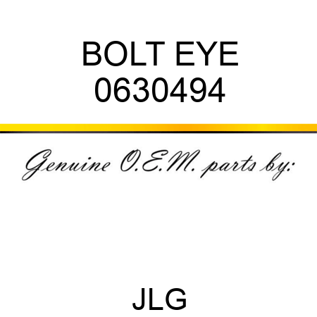 BOLT EYE 0630494