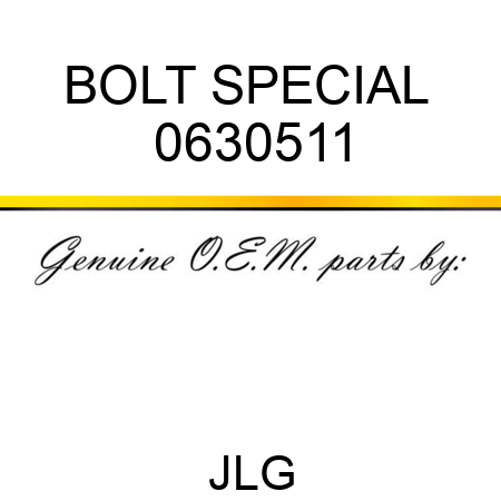 BOLT SPECIAL  0630511