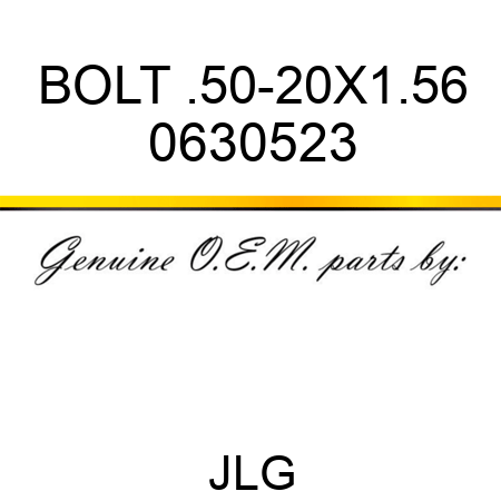 BOLT .50-20X1.56 0630523