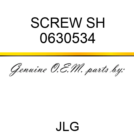 SCREW SH 0630534