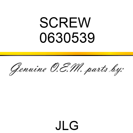 SCREW  0630539