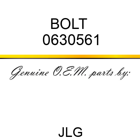 BOLT  0630561