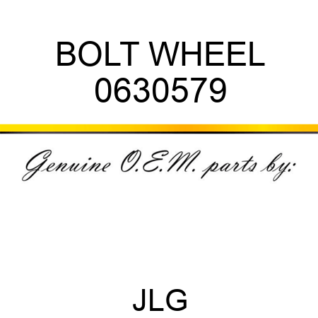 BOLT WHEEL 0630579