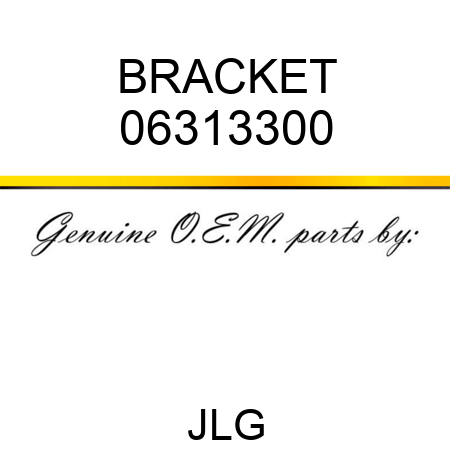 BRACKET 06313300