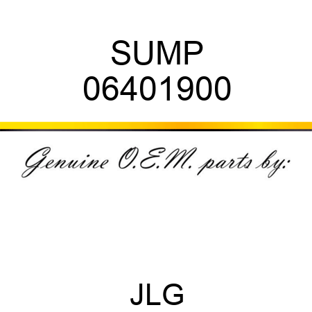 SUMP 06401900