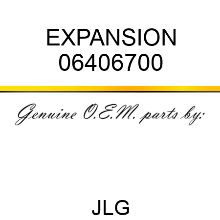 EXPANSION 06406700