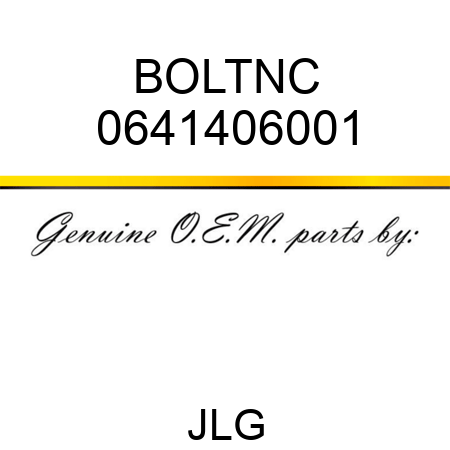 BOLTNC 0641406001