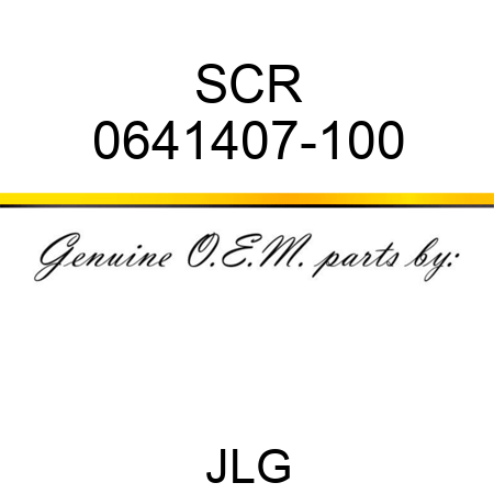 SCR 0641407-100