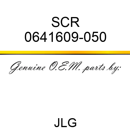 SCR 0641609-050