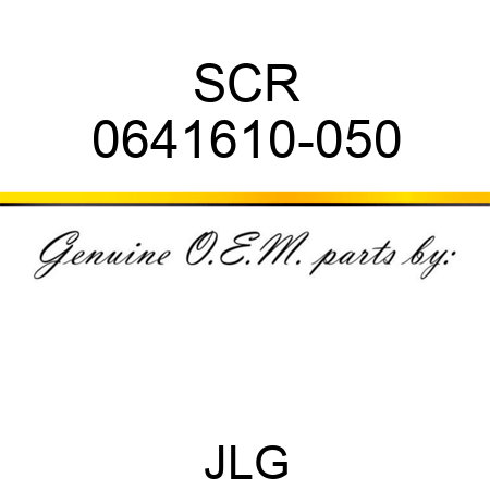 SCR 0641610-050