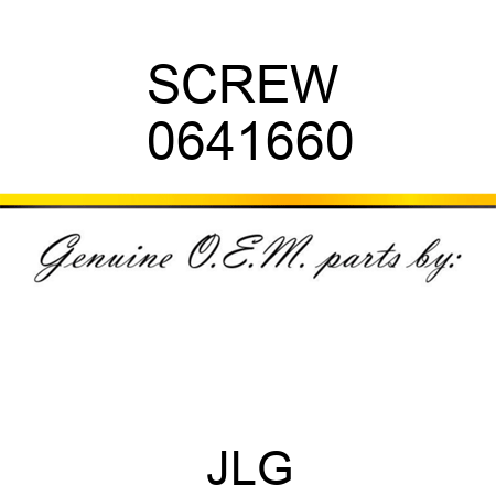 SCREW  0641660