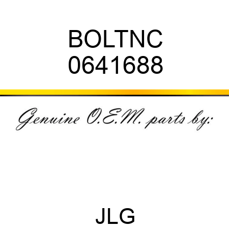 BOLTNC 0641688