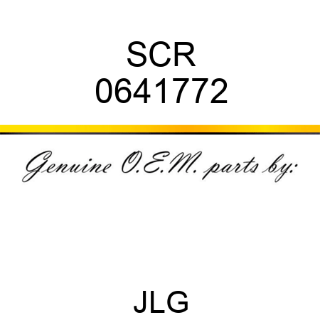 SCR 0641772