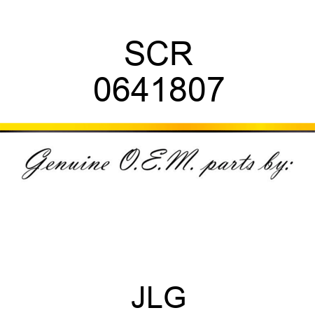 SCR 0641807