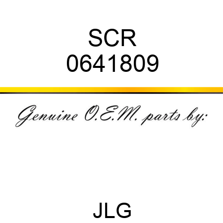 SCR 0641809