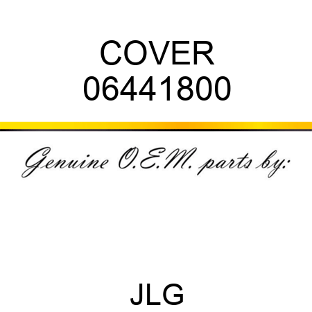 COVER 06441800