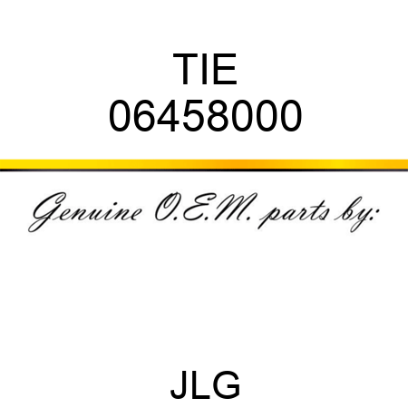 TIE 06458000