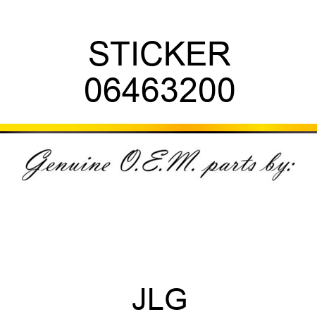 STICKER 06463200