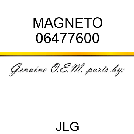 MAGNETO 06477600