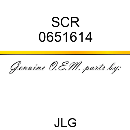 SCR 0651614