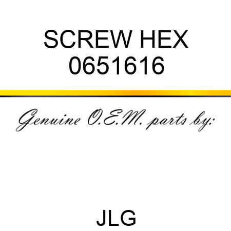 SCREW HEX 0651616