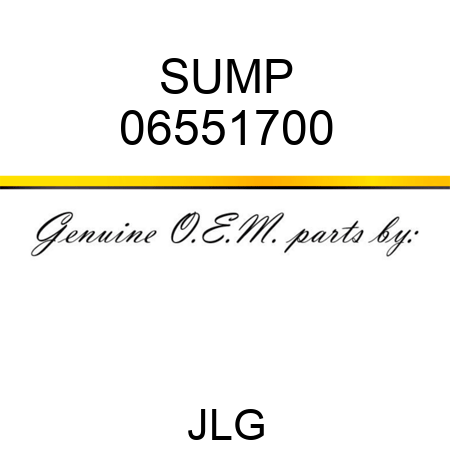 SUMP 06551700