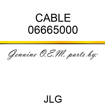 CABLE 06665000