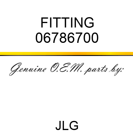 FITTING 06786700