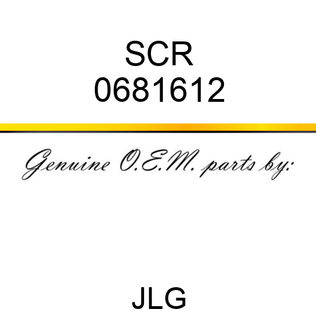 SCR 0681612