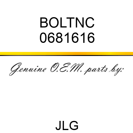 BOLTNC 0681616