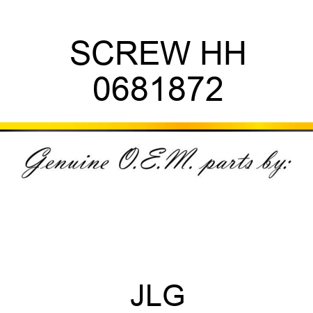 SCREW HH 0681872