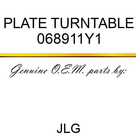 PLATE TURNTABLE 068911Y1