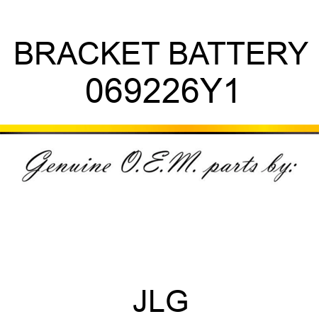 BRACKET BATTERY 069226Y1