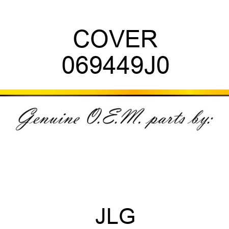 COVER 069449J0