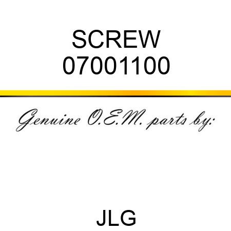 SCREW 07001100