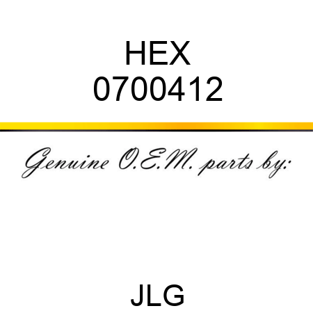 HEX 0700412