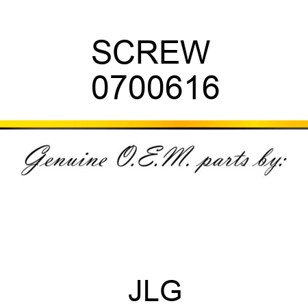 SCREW  0700616