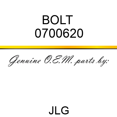 BOLT  0700620