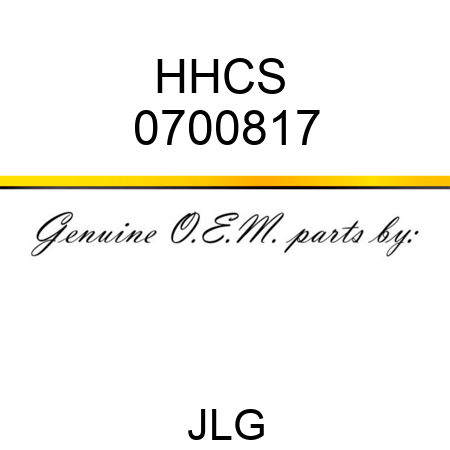 HHCS  0700817