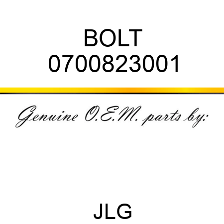 BOLT 0700823001