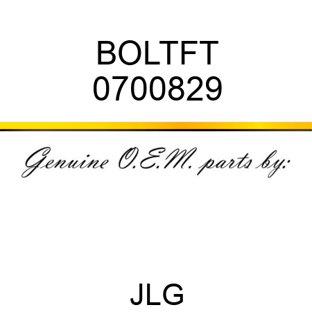 BOLTFT 0700829